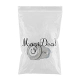 Max DC 12V 16mm Aluminum LED Car Illuminated Latching Push Button Switch White - Aladdin Shoppers