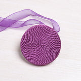 Max Decorative Ribbon Window Curtain Tieback Sheer Blackout Holdbacks Purple - Aladdin Shoppers
