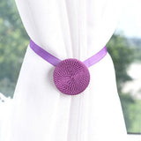 Max Decorative Ribbon Window Curtain Tieback Sheer Blackout Holdbacks Purple - Aladdin Shoppers