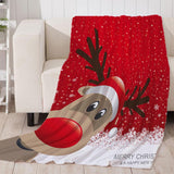 Max Digital Printing Flannel Blanket Bed Sofa Throw Rudolf 150x200cm - Aladdin Shoppers