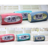 Max Digital Table Clock Auto Flip Clock Alarm Clock Home Decor Desk Clock Red - Aladdin Shoppers