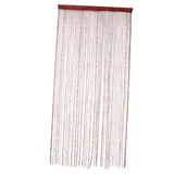 Max Door String Curtain Panel Fringe Curtain Fly Screen Room Divider Dark Coffee - Aladdin Shoppers