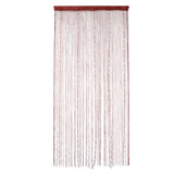 Max Door String Curtain Panel Fringe Curtain Fly Screen Room Divider Dark Coffee - Aladdin Shoppers