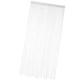 Max Door String Curtain Panel Fringe Curtain Fly Screen Room Divider White - Aladdin Shoppers