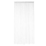 Max Door String Curtain Panel Fringe Curtain Fly Screen Room Divider White - Aladdin Shoppers