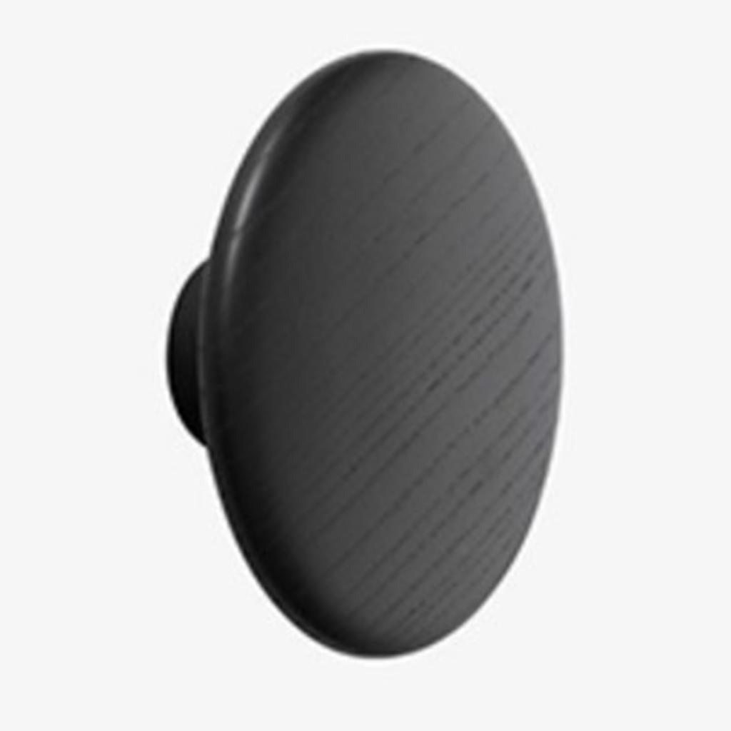 Max Dots Coat Hook Colorful Ash Wood Wall Mount Coat Wall Hanger Rack Black M - Aladdin Shoppers