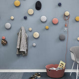 Max Dots Coat Hook Colorful Ash Wood Wall Mount Coat Wall Hanger Rack Gray S - Aladdin Shoppers