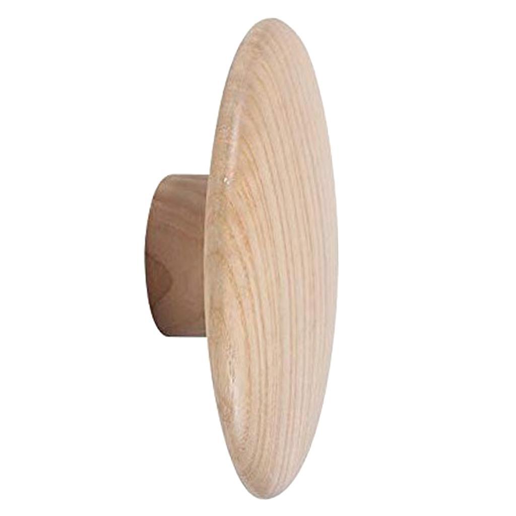 Max Dots Coat Hook Colorful Ash Wood Wall Mount Coat Wall Hanger Rack Natural M - Aladdin Shoppers