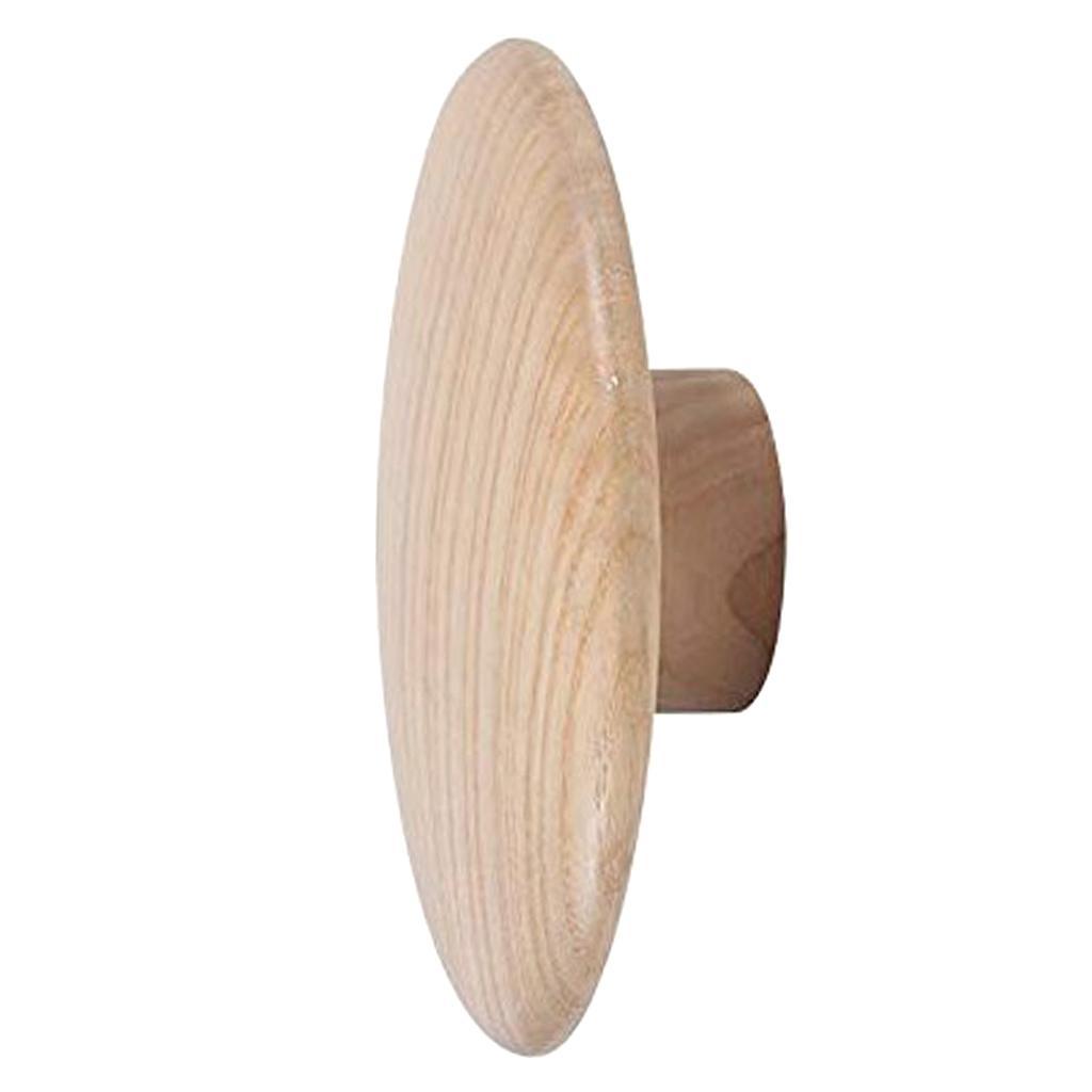 Max Dots Coat Hook Colorful Ash Wood Wall Mount Coat Wall Hanger Rack Natural M - Aladdin Shoppers