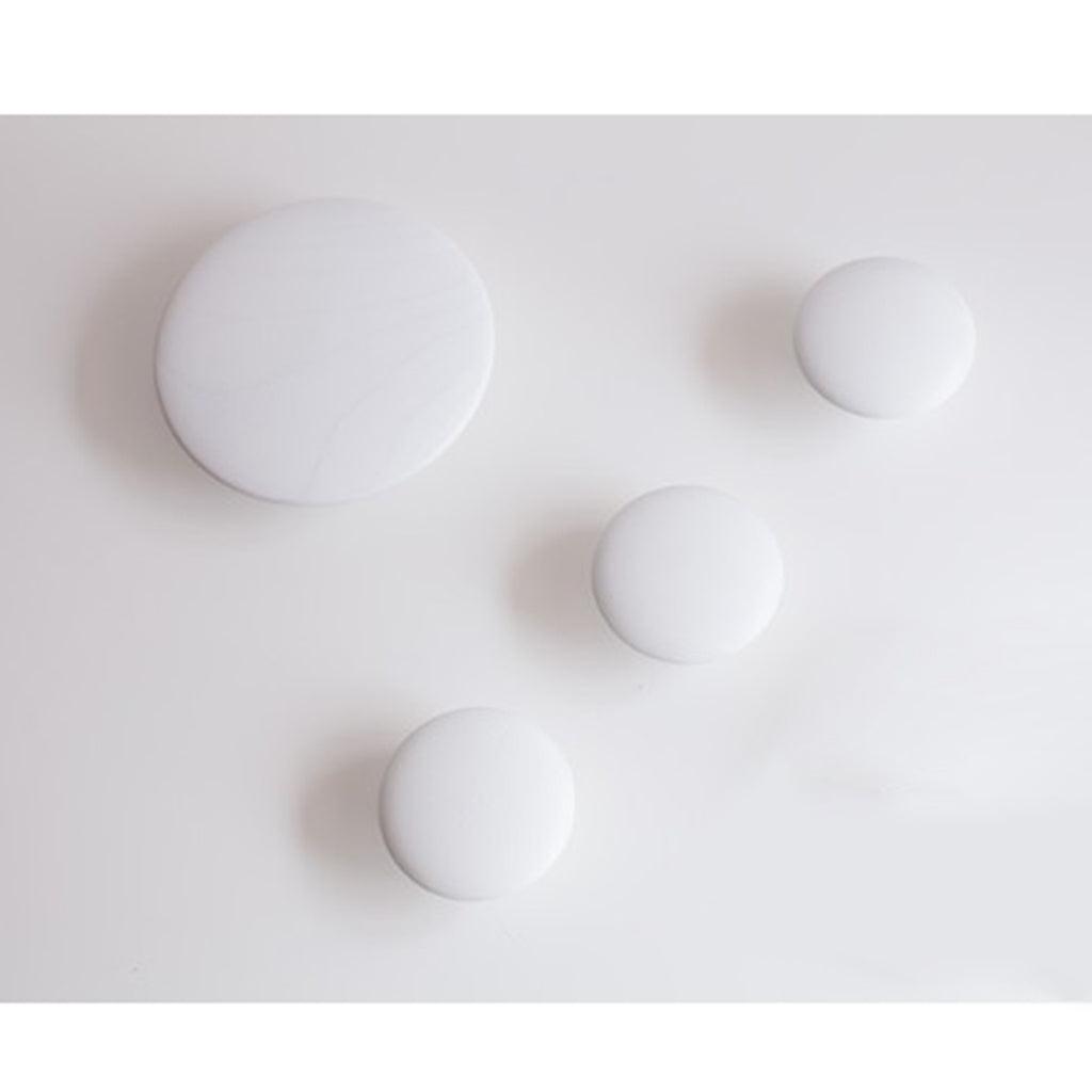 Max Dots Coat Hook Colorful Ash Wood Wall Mount Coat Wall Hanger Rack White M - Aladdin Shoppers