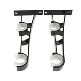 Max Double Curtain Rod Brackets Window Drapes Rods Holder Black - Aladdin Shoppers