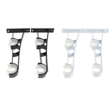 Max Double Curtain Rod Brackets Window Drapes Rods Holder Black - Aladdin Shoppers
