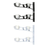 Max Double Curtain Rod Brackets Window Drapes Rods Holder Black - Aladdin Shoppers