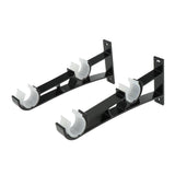 Max Double Curtain Rod Brackets Window Drapes Rods Holder Black - Aladdin Shoppers