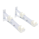 Max Double Curtain Rod Brackets Window Drapes Rods Holder White - Aladdin Shoppers