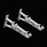 Max Double Curtain Rod Brackets Window Drapes Rods Holder White - Aladdin Shoppers