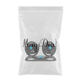 Max Dual Head Car Cooling Air Fan 360 Degree Rotation Quiet Blue 12V - Aladdin Shoppers