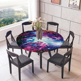Max Elastic Edged Waterproof Backed Fitted Table Cover Cloth Starry Sky B 1.2m - Aladdin Shoppers