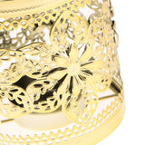 Max Electroplated Metal Birdcage Shape Tea Light Candle Holder E-Gold - Aladdin Shoppers