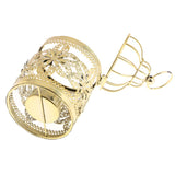 Max Electroplated Metal Birdcage Shape Tea Light Candle Holder E-Gold - Aladdin Shoppers