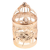 Max Electroplated Metal Birdcage Shape Tea Light Candle Holder E-Rose Gold - Aladdin Shoppers