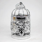 Max Electroplated Metal Birdcage Shape Tea Light Candle Holder E-Silver - Aladdin Shoppers