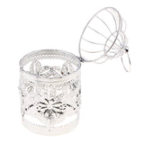Max Electroplated Metal Birdcage Shape Tea Light Candle Holder E-Silver - Aladdin Shoppers