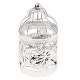 Max Electroplated Metal Birdcage Shape Tea Light Candle Holder E-Silver - Aladdin Shoppers
