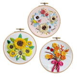 Max Embroidery Starter Kit with Flower Pattern DIY Cross Stitch Crafts Flower 1 - Aladdin Shoppers