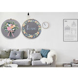 Max Embroidery Starter Kit with Flower Pattern DIY Cross Stitch Crafts Flower 3 - Aladdin Shoppers