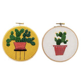 Max Embroidery Starter Kit with Pattern, 15cm Embroidery Hoop, Threads Style 1 - Aladdin Shoppers