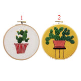 Max Embroidery Starter Kit with Pattern, 15cm Embroidery Hoop, Threads Style 1 - Aladdin Shoppers
