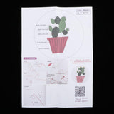 Max Embroidery Starter Kit with Pattern, 15cm Embroidery Hoop, Threads Style 1 - Aladdin Shoppers