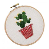 Max Embroidery Starter Kit with Pattern, 15cm Embroidery Hoop, Threads Style 1 - Aladdin Shoppers
