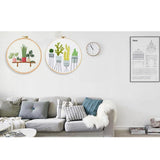 Max Embroidery Starter Kit with Pattern, 15cm Embroidery Hoop, Threads Style 1 - Aladdin Shoppers