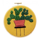 Max Embroidery Starter Kit with Pattern, 15cm Embroidery Hoop, Threads Style 2 - Aladdin Shoppers