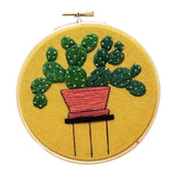 Max Embroidery Starter Kit with Pattern, 15cm Embroidery Hoop, Threads Style 2 - Aladdin Shoppers