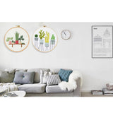 Max Embroidery Starter Kit with Pattern, 15cm Embroidery Hoop, Threads Style 2 - Aladdin Shoppers