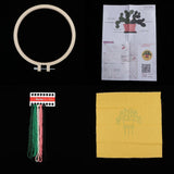 Max Embroidery Starter Kit with Pattern, 15cm Embroidery Hoop, Threads Style 2 - Aladdin Shoppers