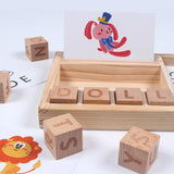 Max English Word Spelling Learning Montessori Wooden Toys For Preschool Kids - Aladdin Shoppers