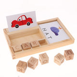 Max English Word Spelling Learning Montessori Wooden Toys For Preschool Kids - Aladdin Shoppers