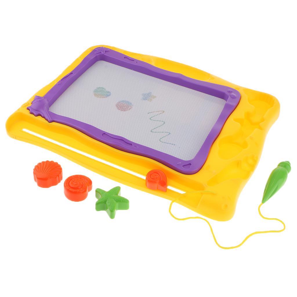 Max Erasable Colorful Magnetic Doodle Drawing Board Toys for Kids Yellow_1 - Aladdin Shoppers