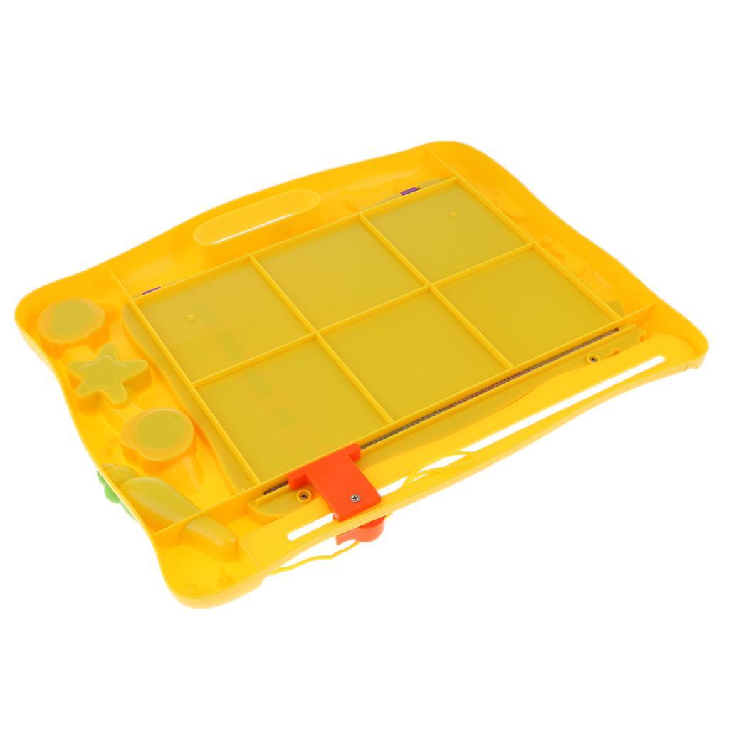 Max Erasable Colorful Magnetic Doodle Drawing Board Toys for Kids Yellow_1 - Aladdin Shoppers
