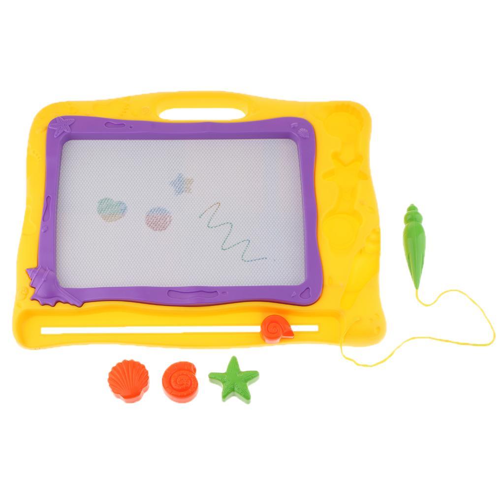 Max Erasable Colorful Magnetic Doodle Drawing Board Toys for Kids Yellow_1 - Aladdin Shoppers