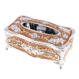 Max European Style Acrylic Tissue Box Luxurious Rose Napkin Cover Sliver Coffee - Aladdin Shoppers