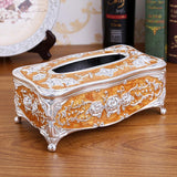 Max European Style Acrylic Tissue Box Luxurious Rose Napkin Cover Sliver Coffee - Aladdin Shoppers