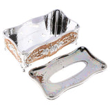 Max European Style Acrylic Tissue Box Luxurious Rose Napkin Cover Sliver Coffee - Aladdin Shoppers