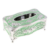 Max European Style Acrylic Tissue Box Luxurious Rose Napkin Cover Sliver Green - Aladdin Shoppers
