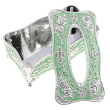 Max European Style Acrylic Tissue Box Luxurious Rose Napkin Cover Sliver Green - Aladdin Shoppers