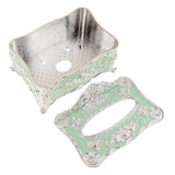 Max European Style Acrylic Tissue Box Luxury Facial Case Holder Sliver Green - Aladdin Shoppers